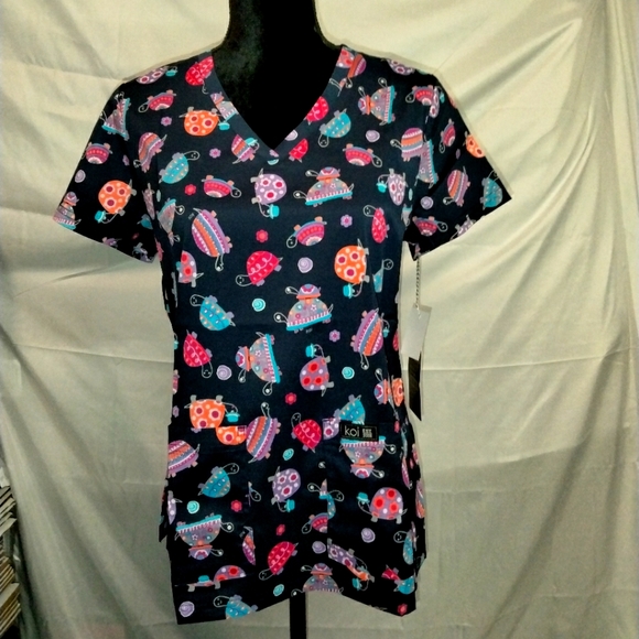 KOI BASICS LESLIE SCRUB TOP - Picture 1 of 9